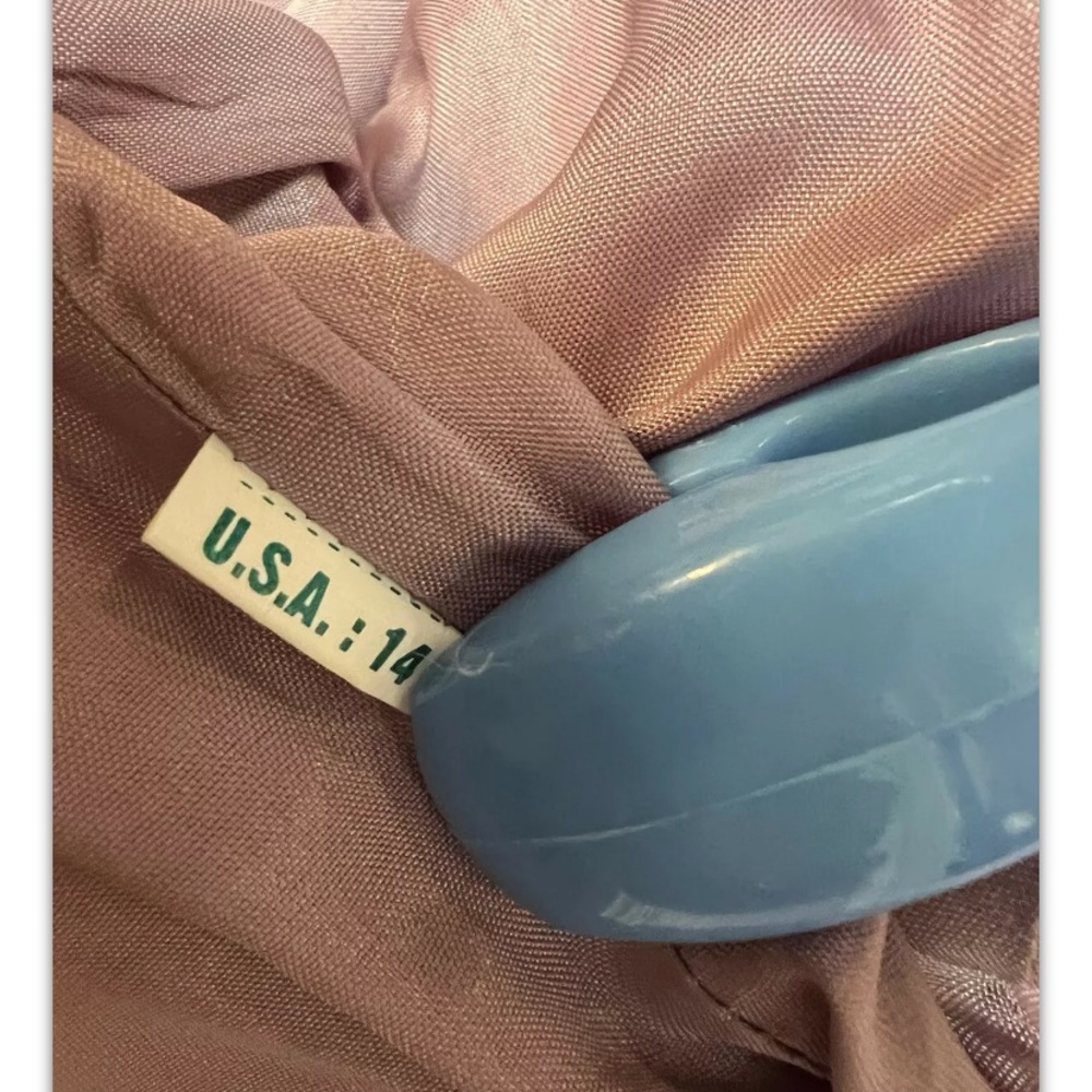 Dress, parties/cocktail, Dusty Pink, decorated, rhinestones, with shawl,size14.: - Picture 11 of 11